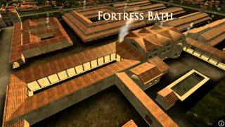 Animation of ancient Roman Fort in Caerleon Wales [upl. by Legnalos818]