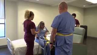 Physical Therapy Transfer Training  How To Transfer From Wheelchair To Bed [upl. by Vano]