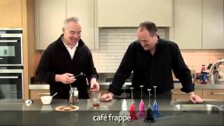 How to make a frappé coffee using an aerolatte milk frother [upl. by Tnecniv]