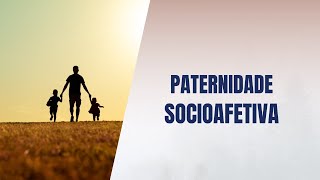 Paternidade socioafetiva [upl. by Annaicul]