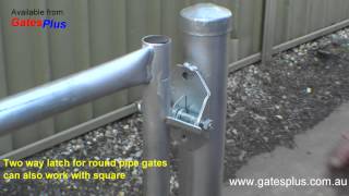 Gate Latch 2 way for round pipe and square [upl. by Adaha840]