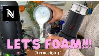 How To Foam Milk With Aeroccino 3 Make Coffee With Foam Tips amp Tricks  Easy Foamed Latte Recipe [upl. by Igic]