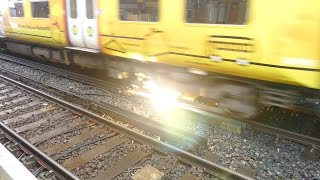 Merseyrail 507 009 making arcs at Birkdale station [upl. by Fredenburg]