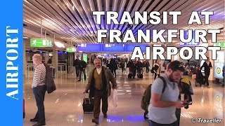 TRANSIT WALK AT FRANKFURT Airport FRA Terminal 1  Connection Flight Transfer Arriving amp Departing [upl. by Nannarb457]