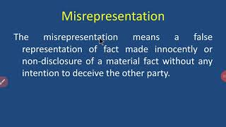 Misrepresentation [upl. by Farrand]