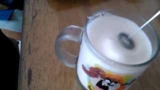 Aerolatte Review Frothing Cold Milk In Under 1 Minute [upl. by Ellicul366]